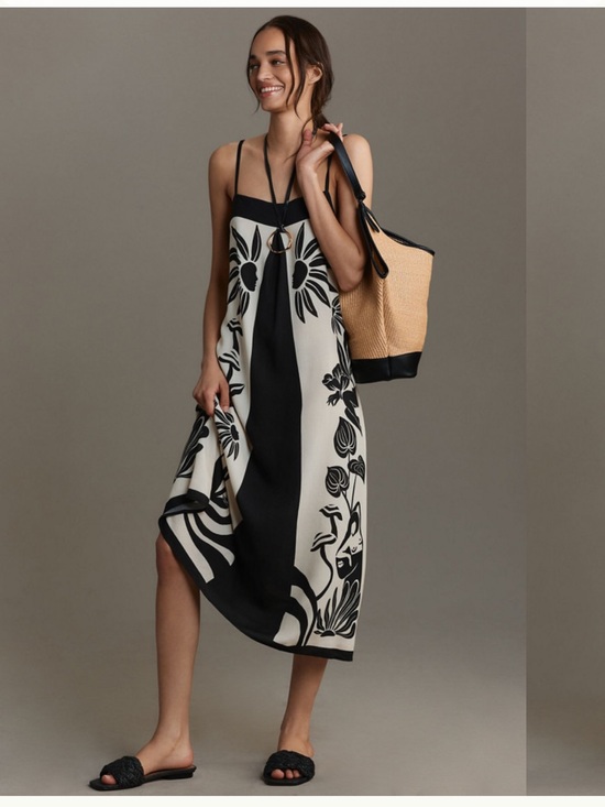 FARM Rio Dresses & Skirts - FARM Rio Sleeveless Square Neck Midi Dress